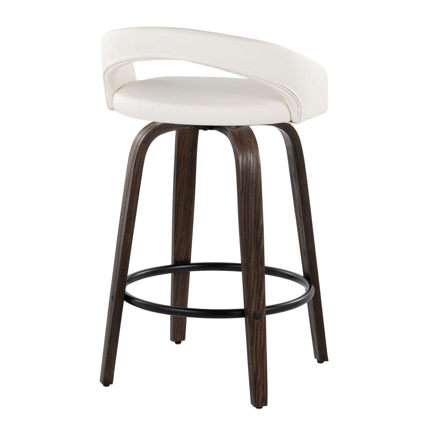 Majestic Office Furniture Upholstered 26" Fixed-Height Counter Stool - Set of 2