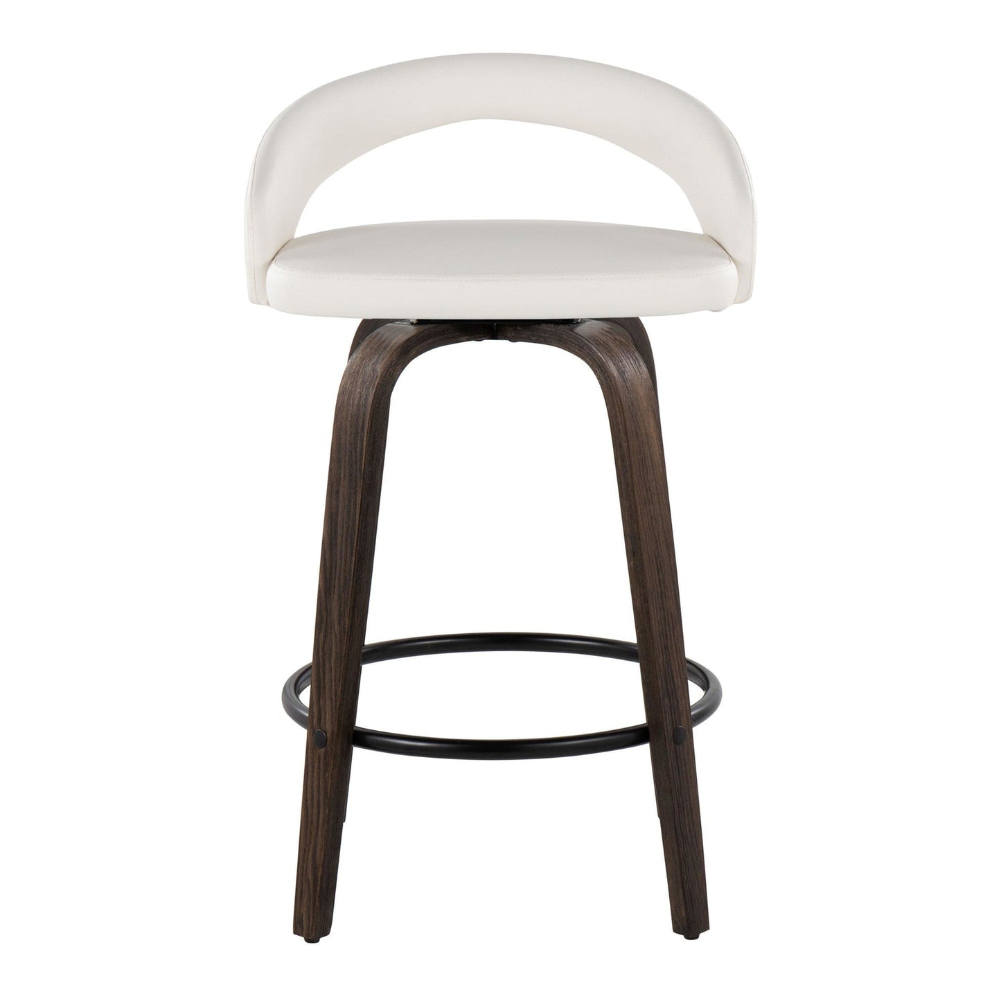 Majestic Office Furniture Upholstered 26" Fixed-Height Counter Stool - Set of 2