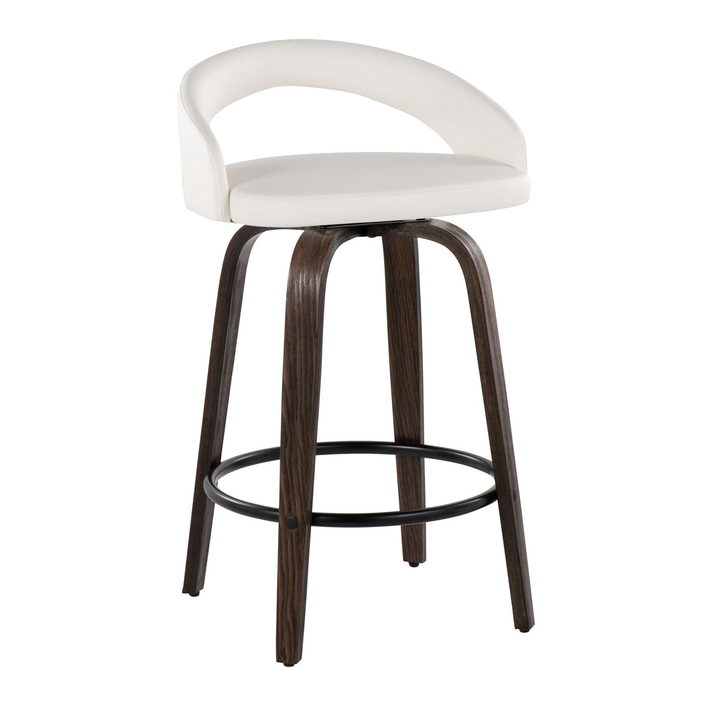 Majestic Office Furniture Upholstered 26" Fixed-Height Counter Stool - Set of 2