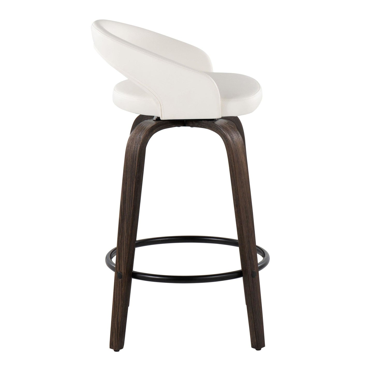 Majestic Office Furniture Upholstered 26" Fixed-Height Counter Stool - Set of 2