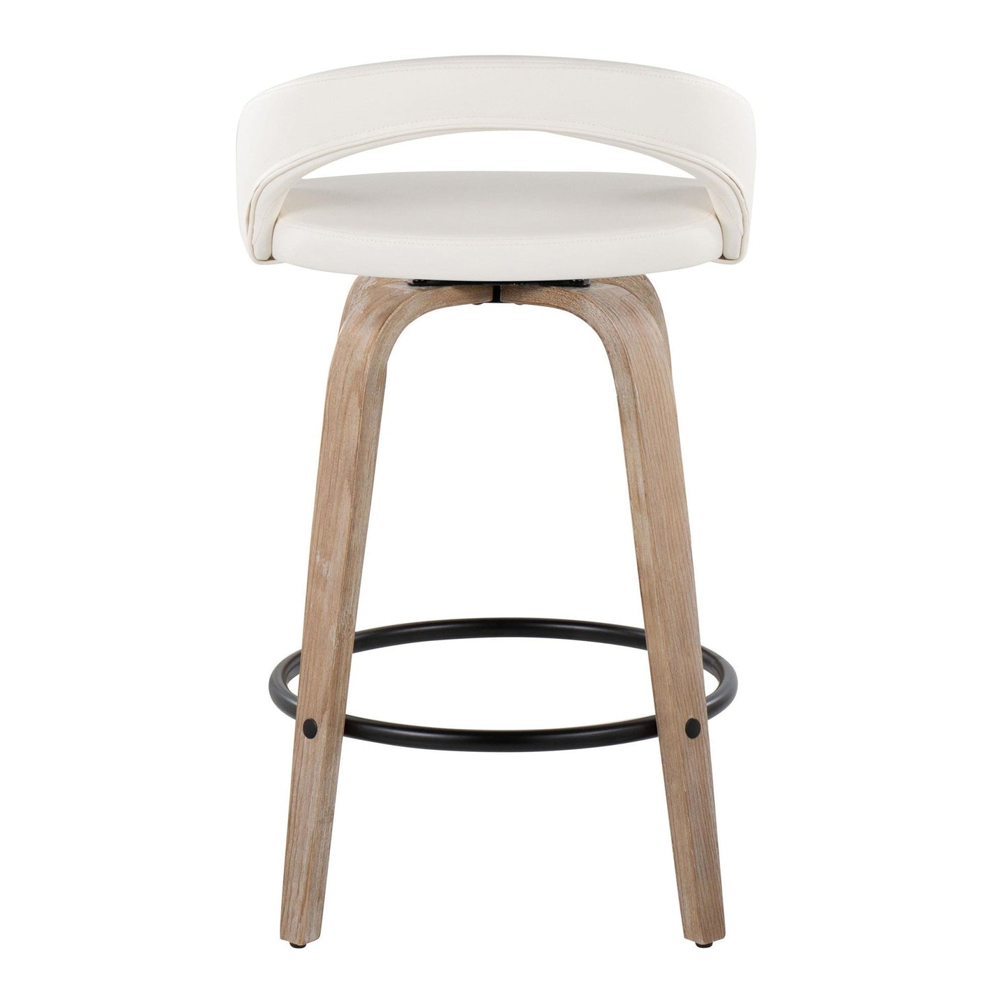 Majestic Office Furniture Upholstered 26" Fixed-Height Counter Stool - Set of 2