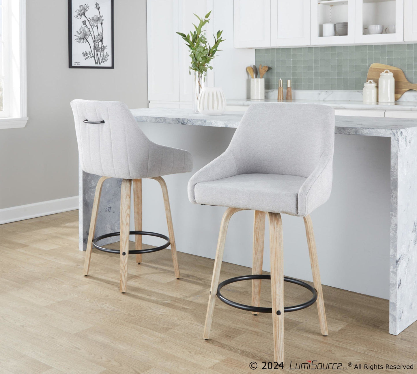 Majestic Office Furniture 26" Fixed-Height Counter Stool - Set of 2