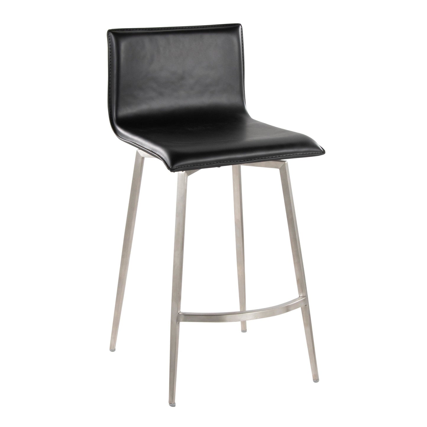 Majestic Office Furniture Upholstered 26" Fixed-Height Counter Stool - Set of 2