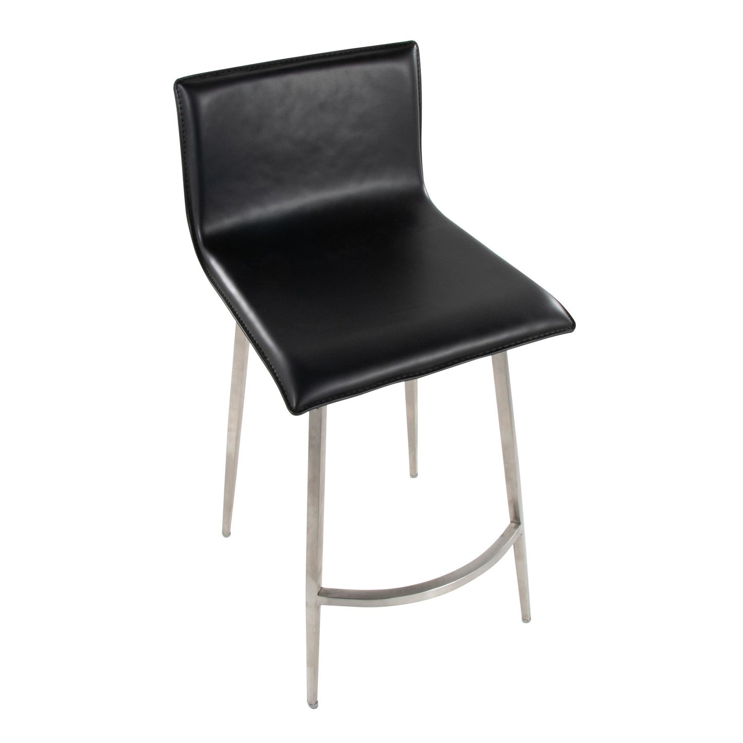 Majestic Office Furniture Upholstered 26" Fixed-Height Counter Stool - Set of 2