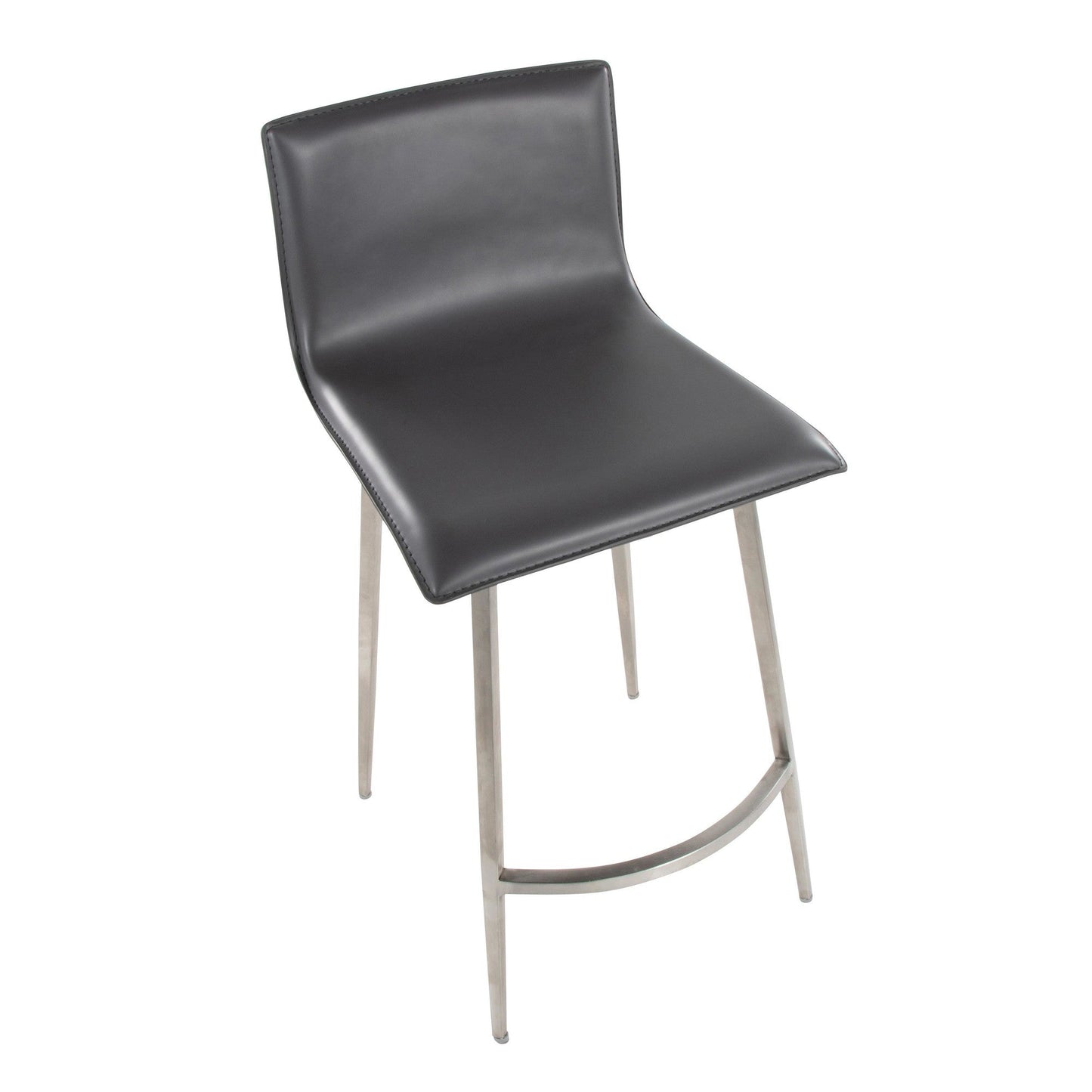 Majestic Office Furniture Upholstered 26" Fixed-Height Counter Stool - Set of 2