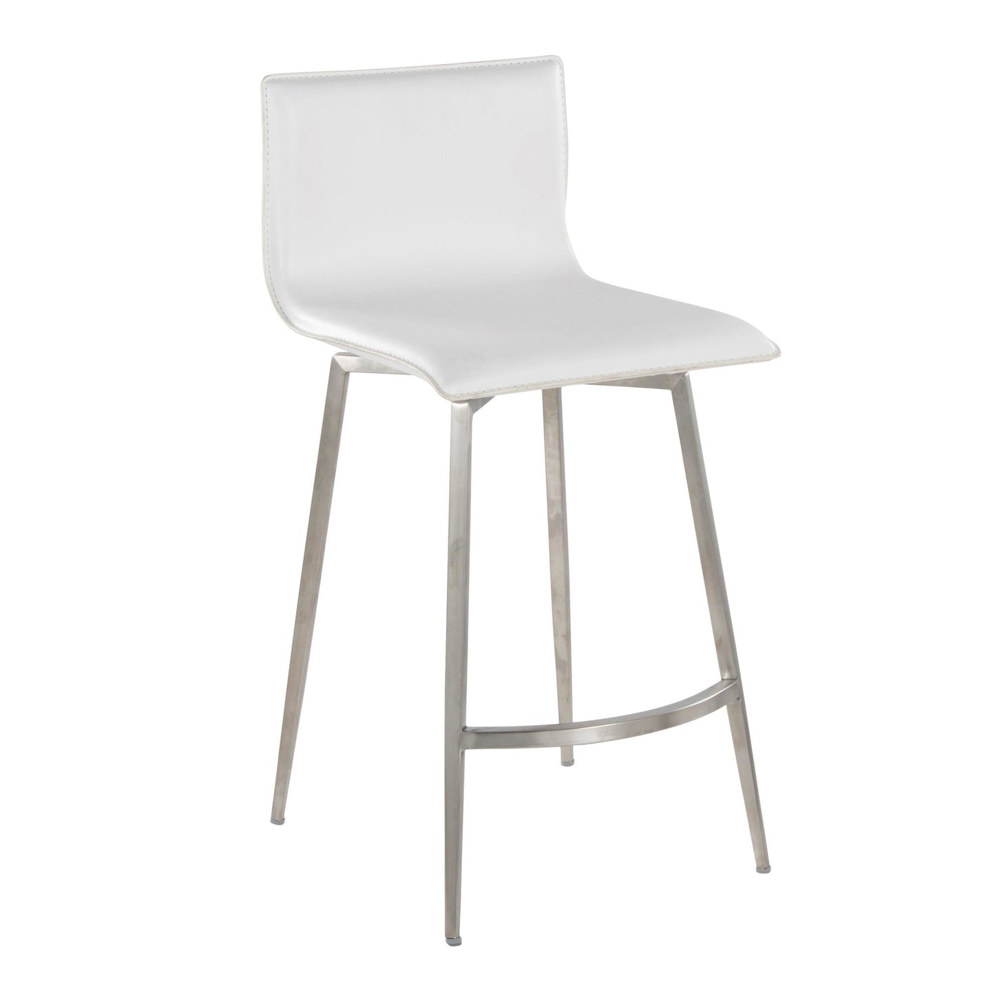 Majestic Office Furniture Upholstered 26" Fixed-Height Counter Stool - Set of 2