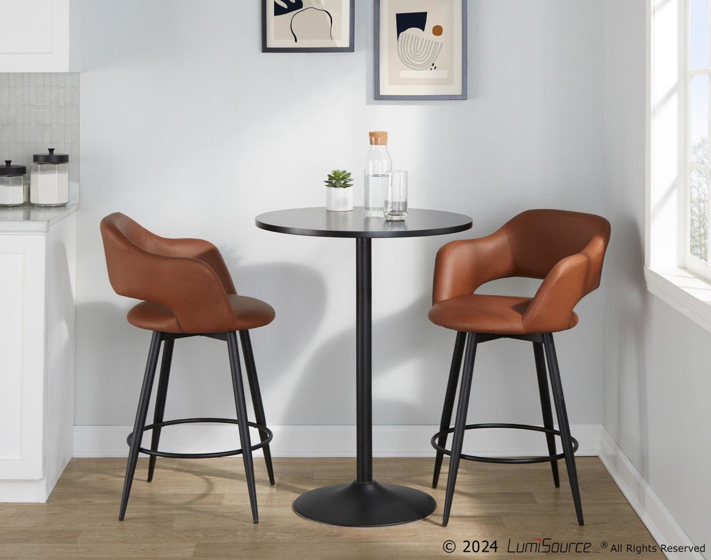 Majestic Office Furniture 26" Fixed-Height Counter Stool - Set of 2