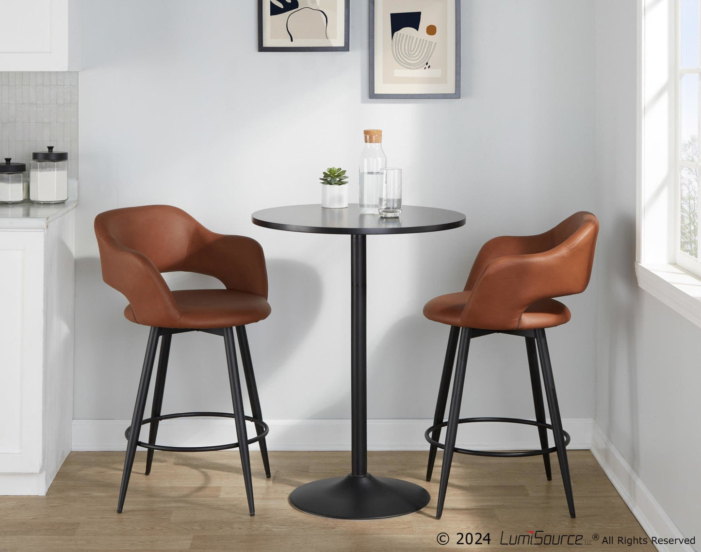 Majestic Office Furniture 26" Fixed-Height Counter Stool - Set of 2
