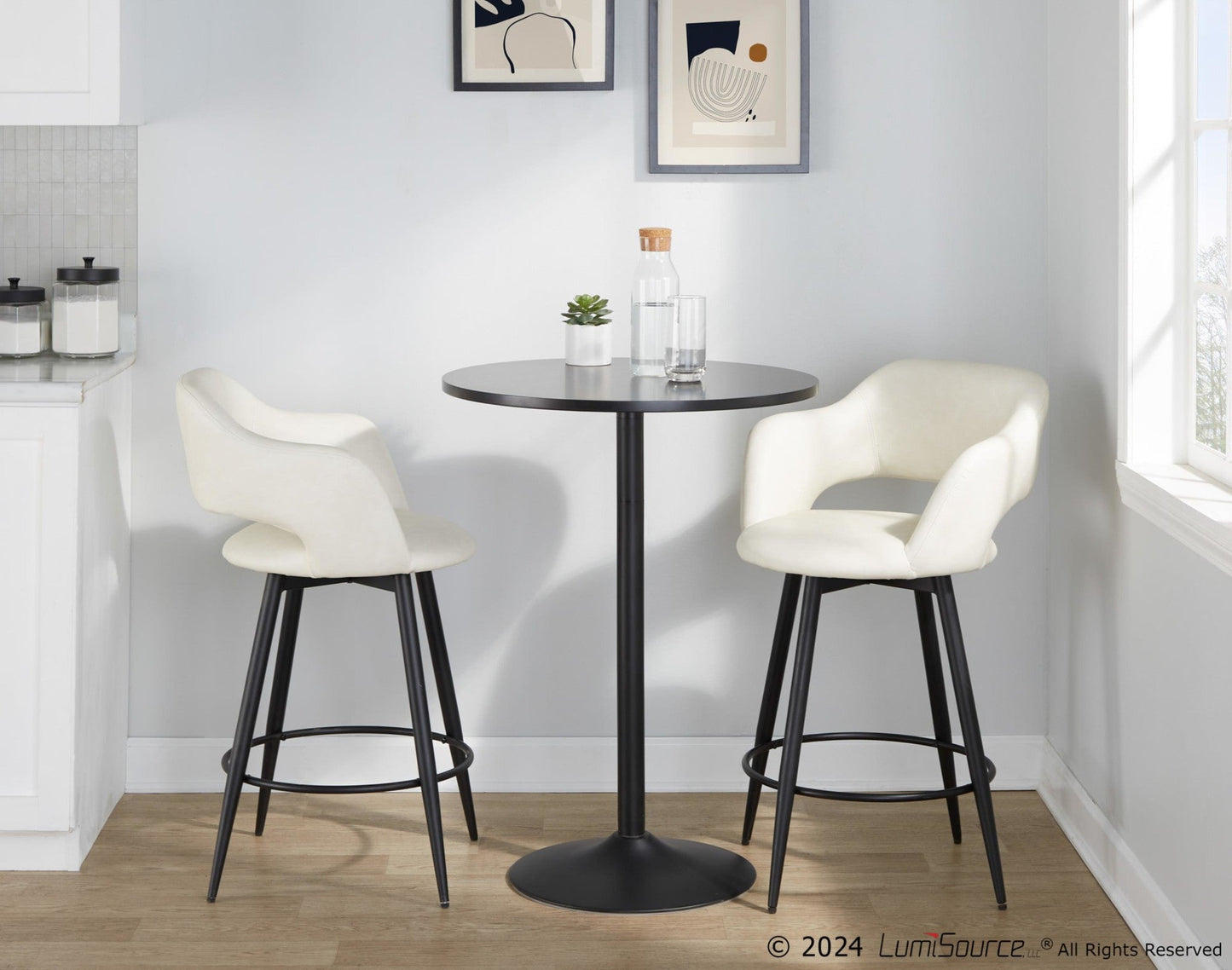Majestic Office Furniture 26" Fixed-Height Counter Stool - Set of 2