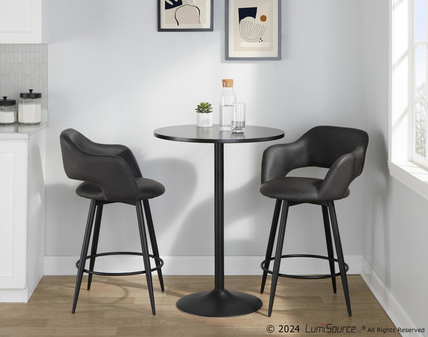 Majestic Office Furniture 26" Fixed-Height Counter Stool - Set of 2