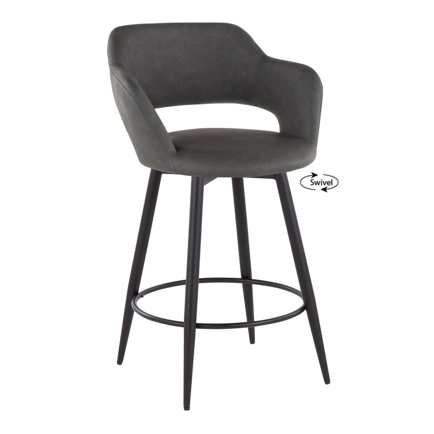 Majestic Office Furniture 26" Fixed-Height Counter Stool - Set of 2