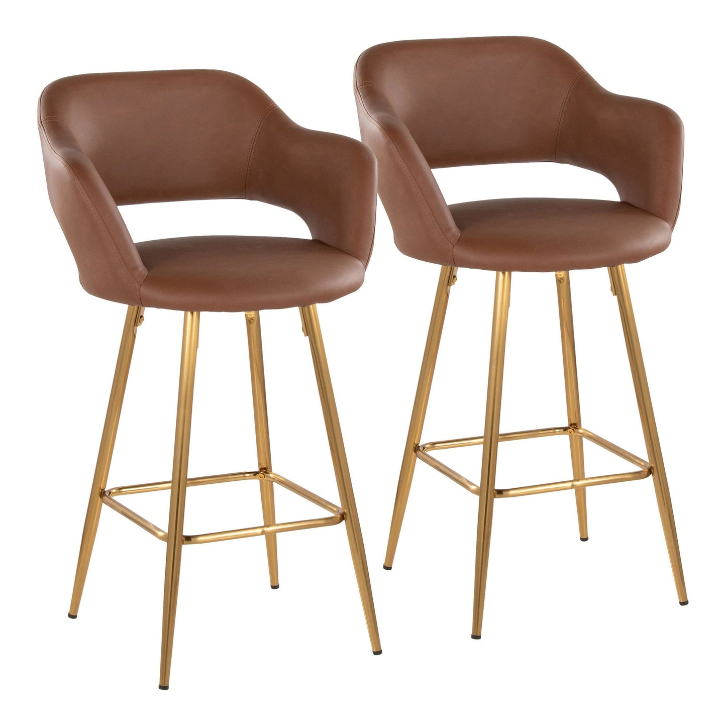 Majestic Office Furniture 26" Fixed-Height Counter Stool - Set of 2