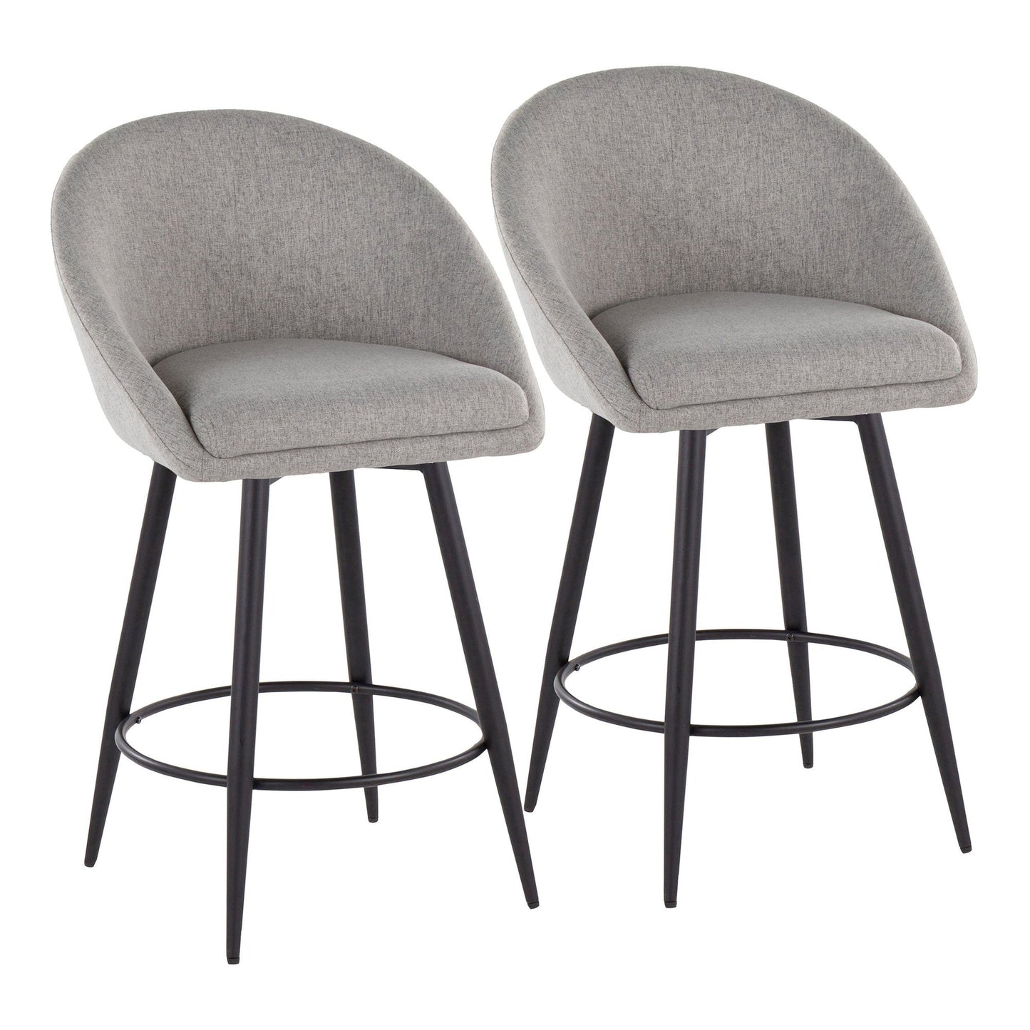 Majestic Office Furniture Highback 26" Fixed-Height Counter Stool - Set of 2