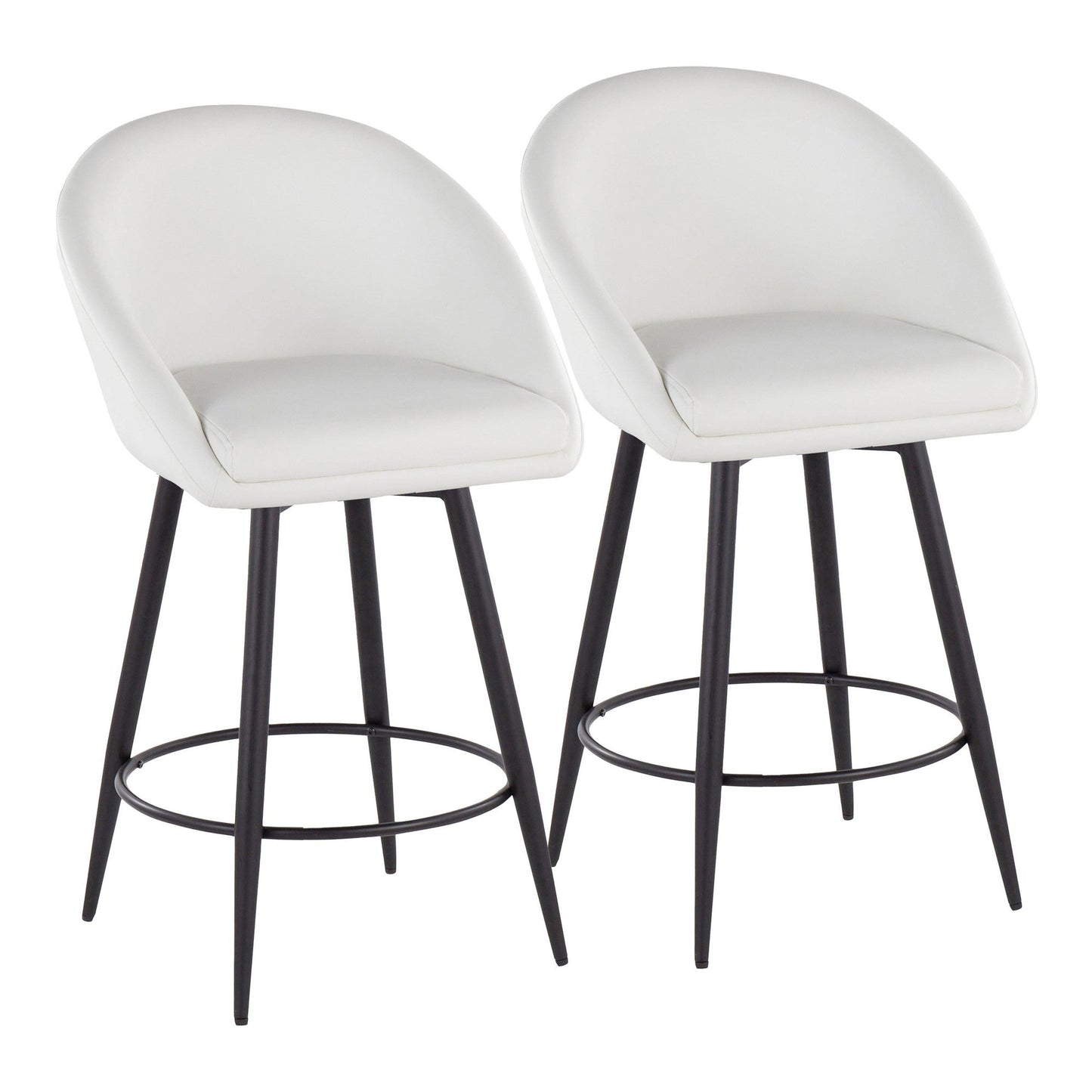 Majestic Office Furniture Highback 26" Fixed-Height Counter Stool - Set of 2