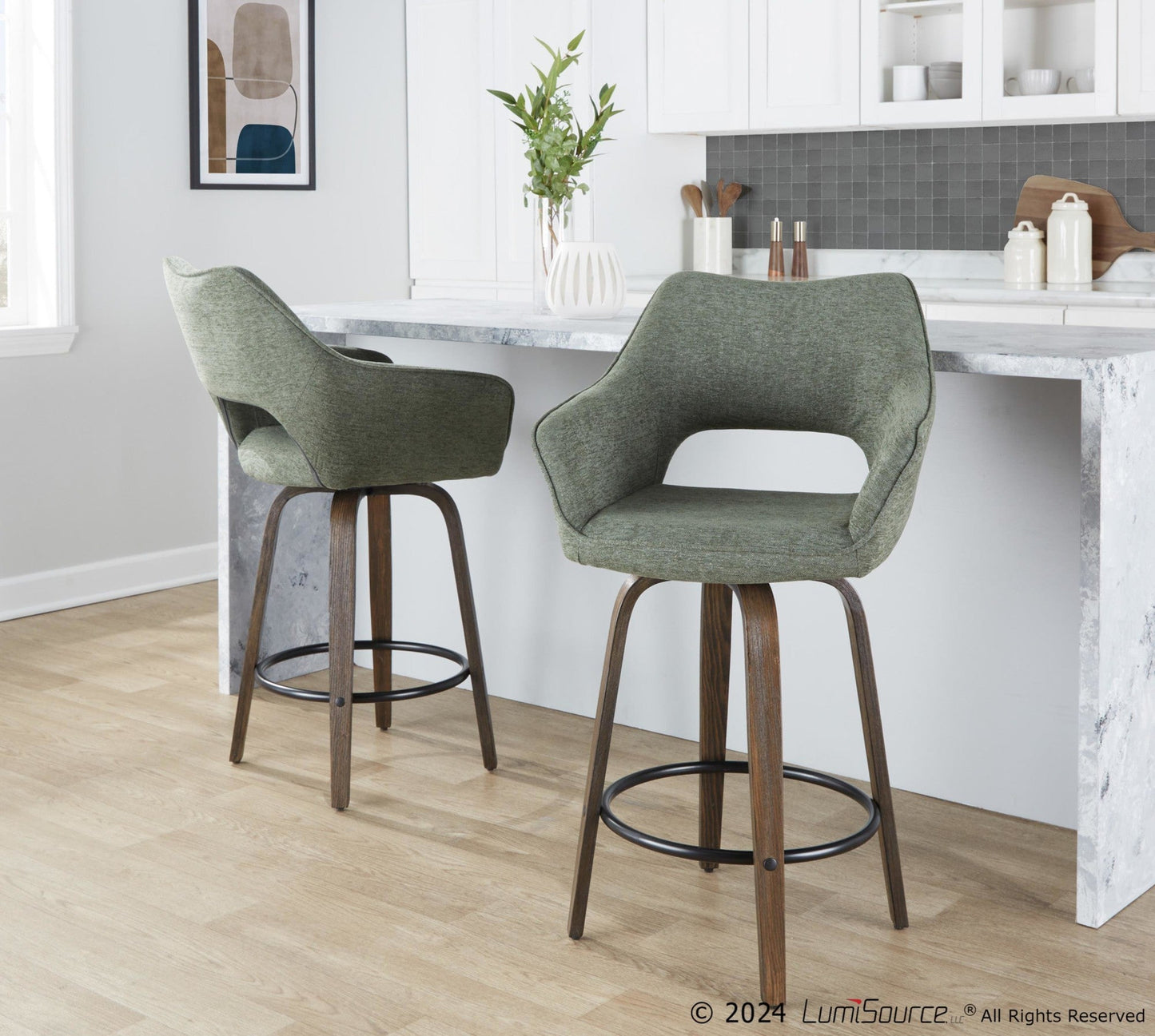 Majestic Office Furniture 26" Fixed-Height Counter Stool - Set of 2