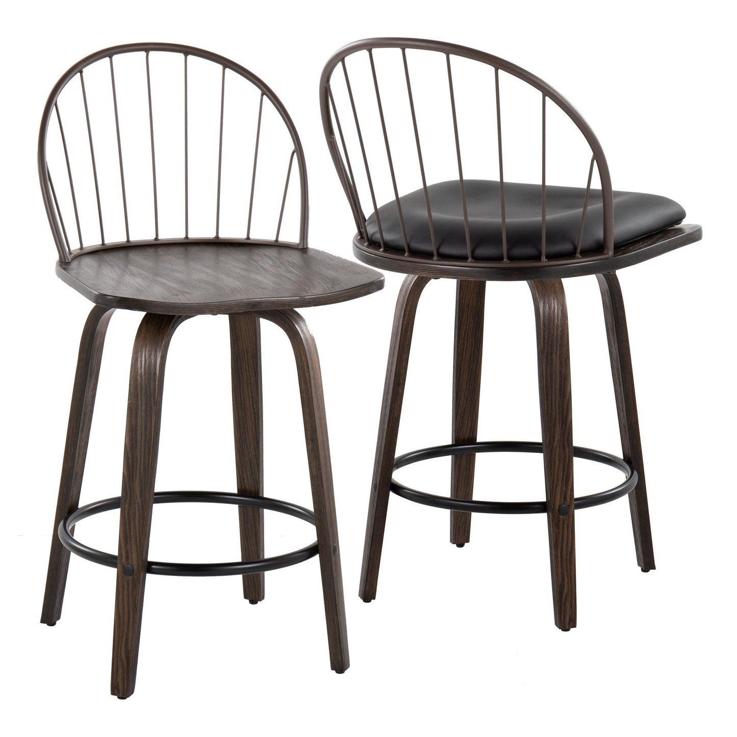 Majestic Office Furniture 26" Fixed-Height Counter Stool - Set of 2