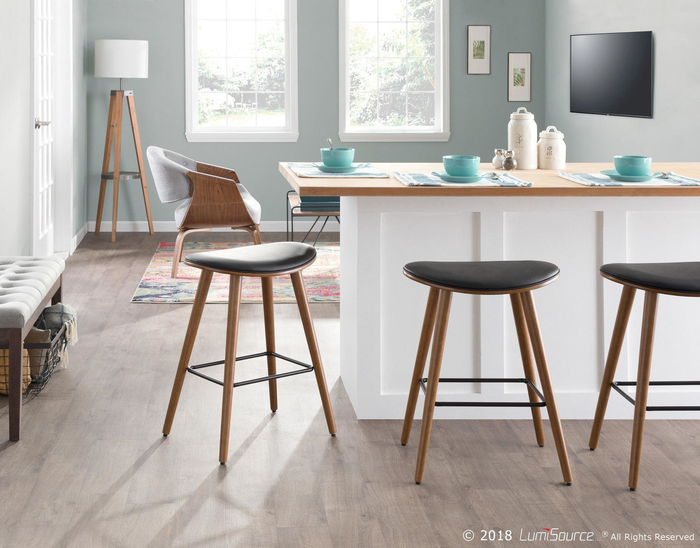 Majestic Office Furniture 26" Fixed-Height Counter Stool - Set of 2
