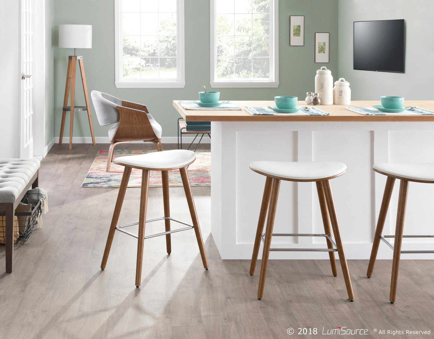 Majestic Office Furniture 26" Fixed-Height Counter Stool - Set of 2