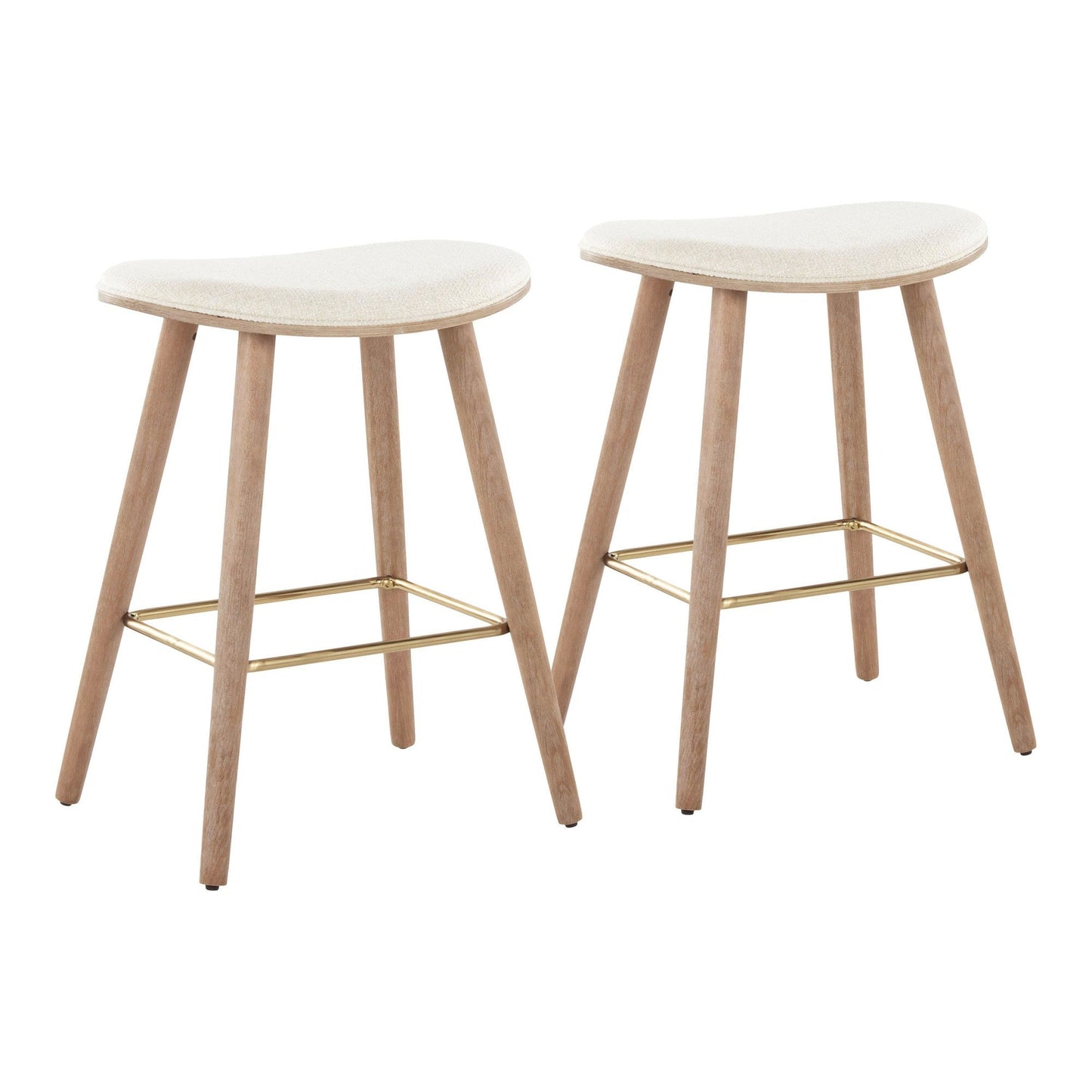 Majestic Office Furniture 26" Fixed-Height Counter Stool - Set of 2