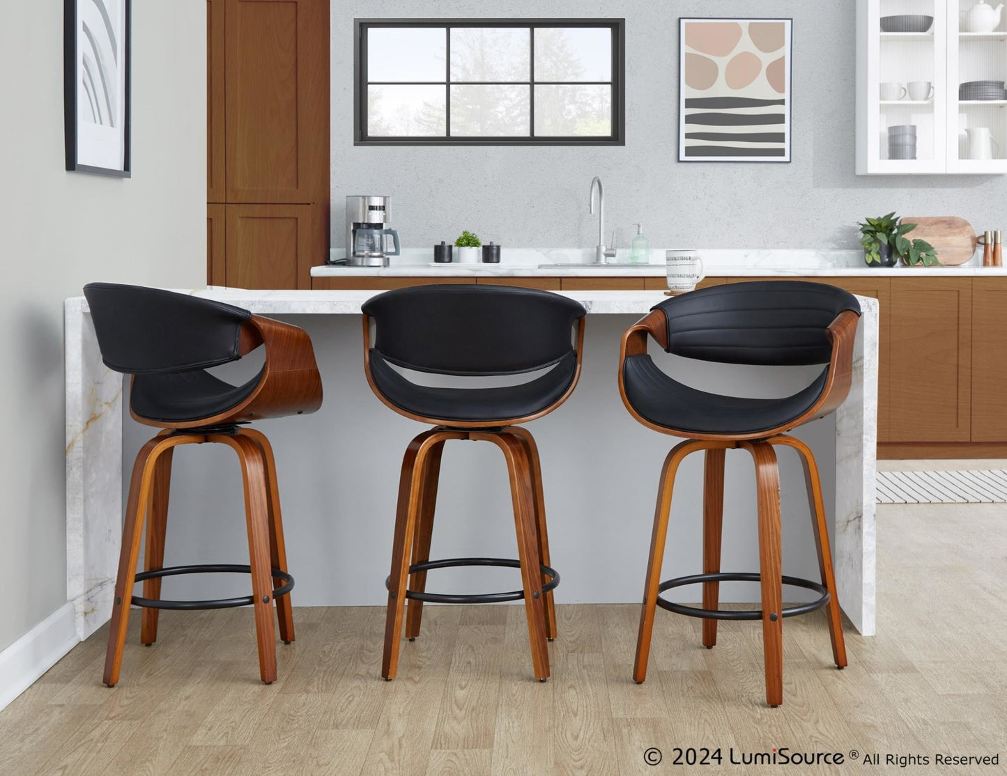Majestic Office Furniture 26" Fixed-Height Counter Stool - Set of 2