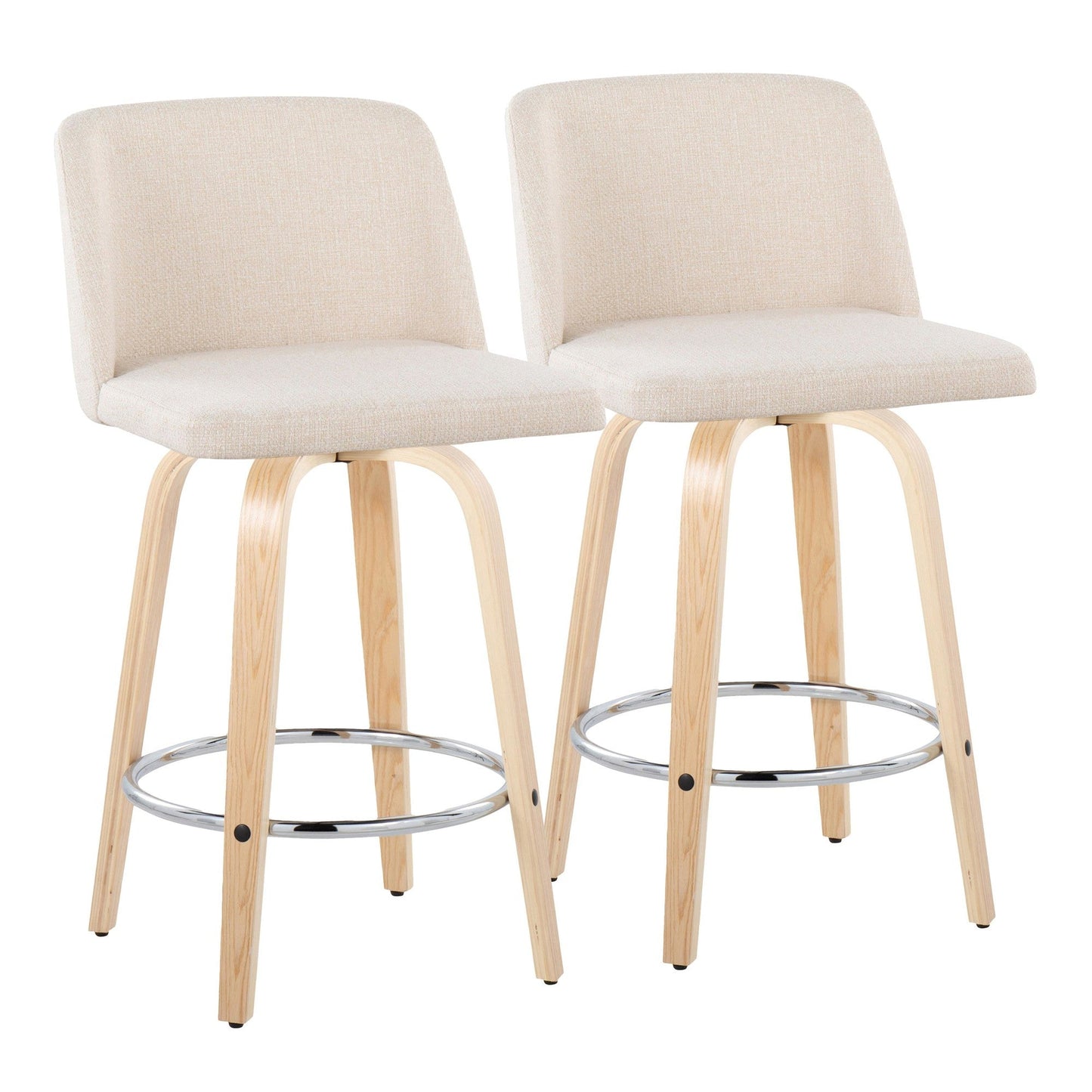 Majestic Office Furniture 26" Fixed-Height Counter Stool - Set of 2