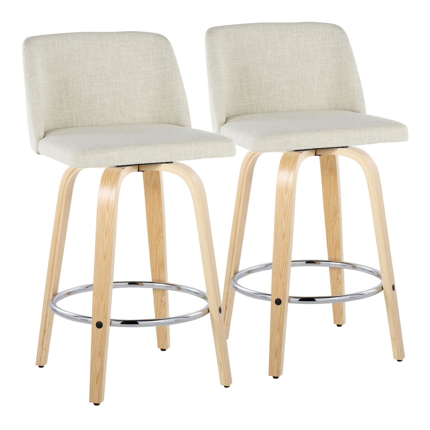 Majestic Office Furniture 26" Fixed-Height Counter Stool - Set of 2