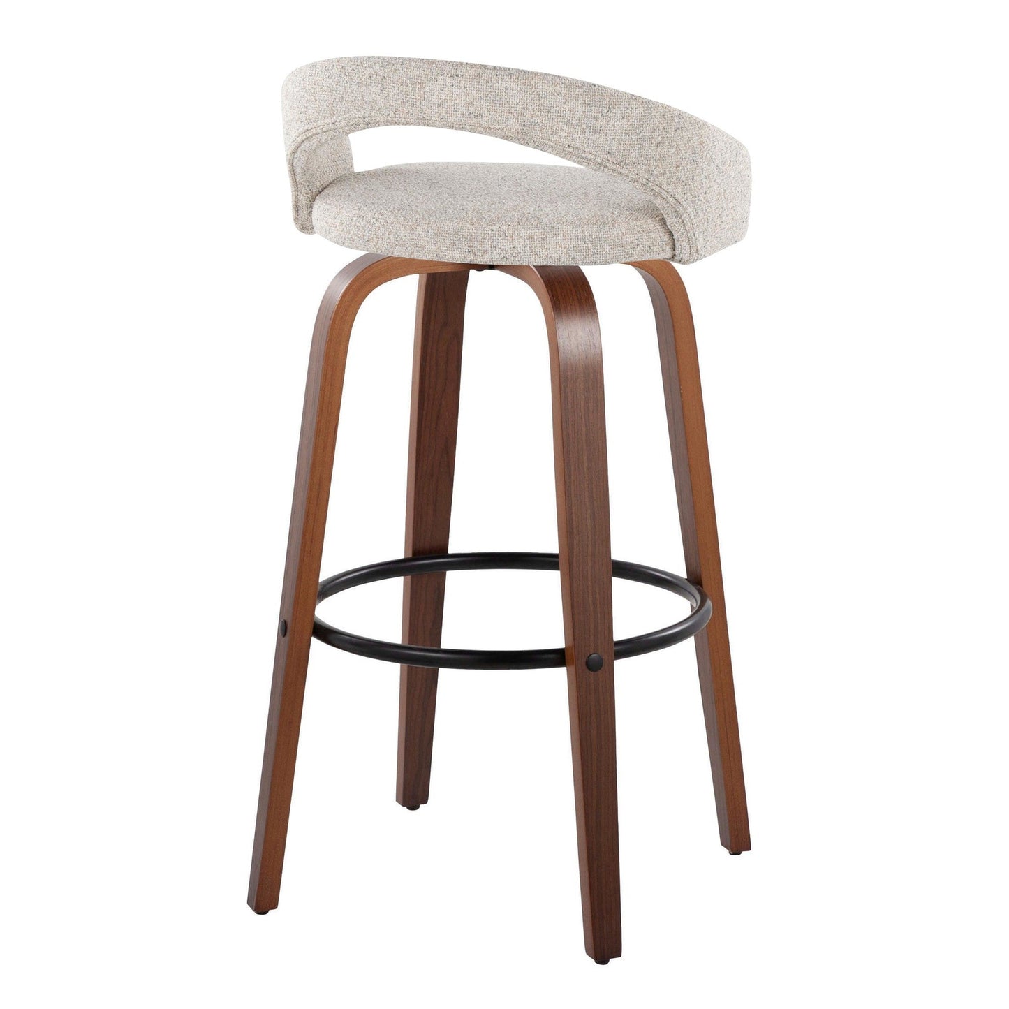 Majestic Office Furniture Upholstered 30" Fixed-Height Barstool - Set of 2