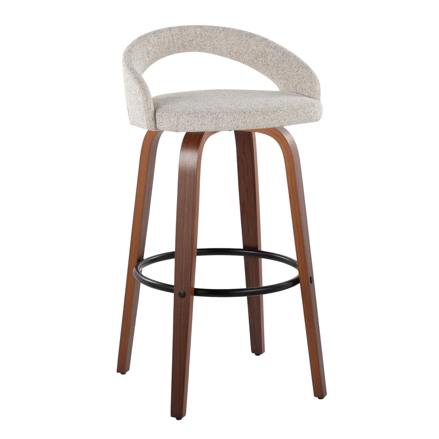 Majestic Office Furniture Upholstered 30" Fixed-Height Barstool - Set of 2