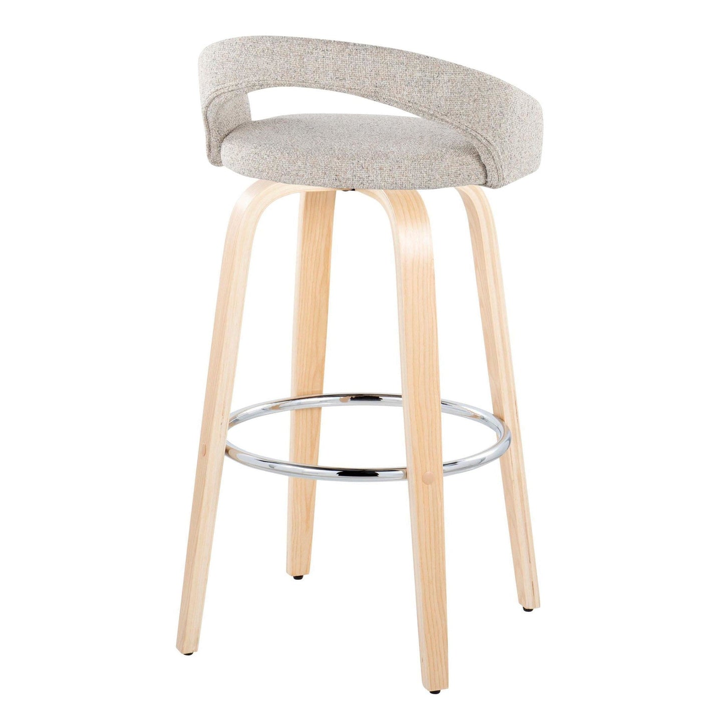 Majestic Office Furniture Upholstered 30" Fixed-Height Barstool - Set of 2