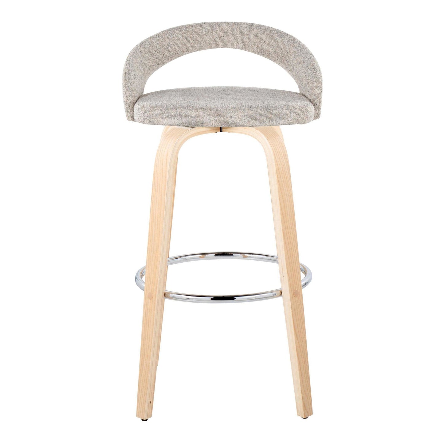 Majestic Office Furniture Upholstered 30" Fixed-Height Barstool - Set of 2
