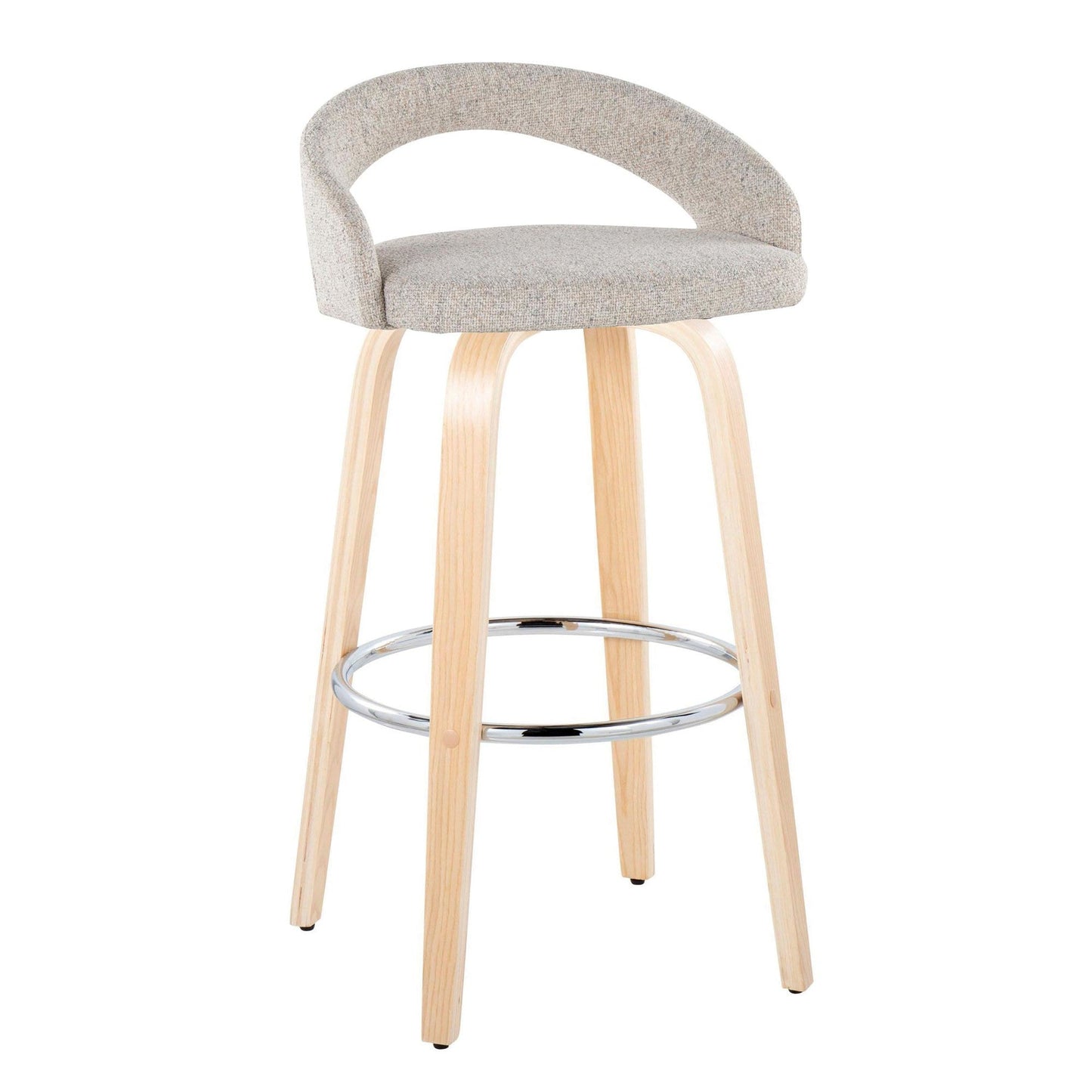 Majestic Office Furniture Upholstered 30" Fixed-Height Barstool - Set of 2