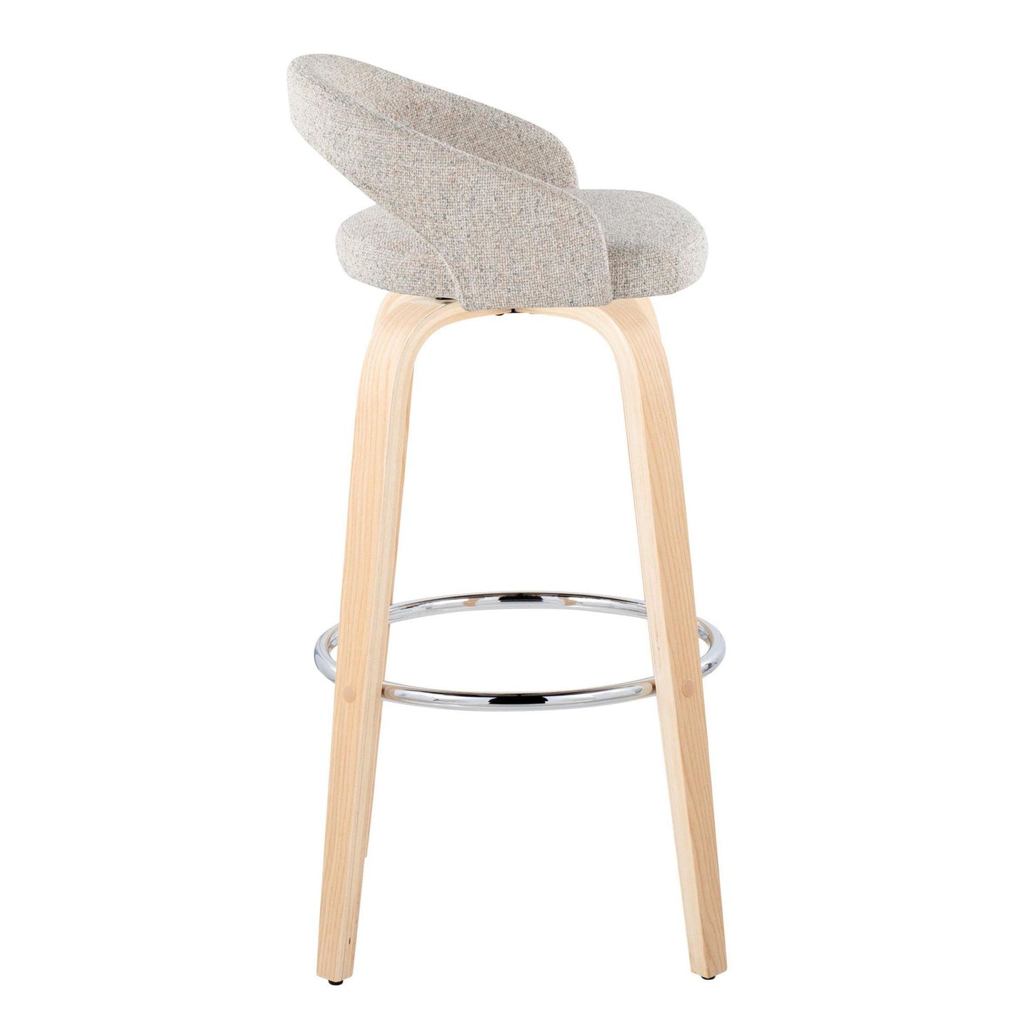 Majestic Office Furniture Upholstered 30" Fixed-Height Barstool - Set of 2