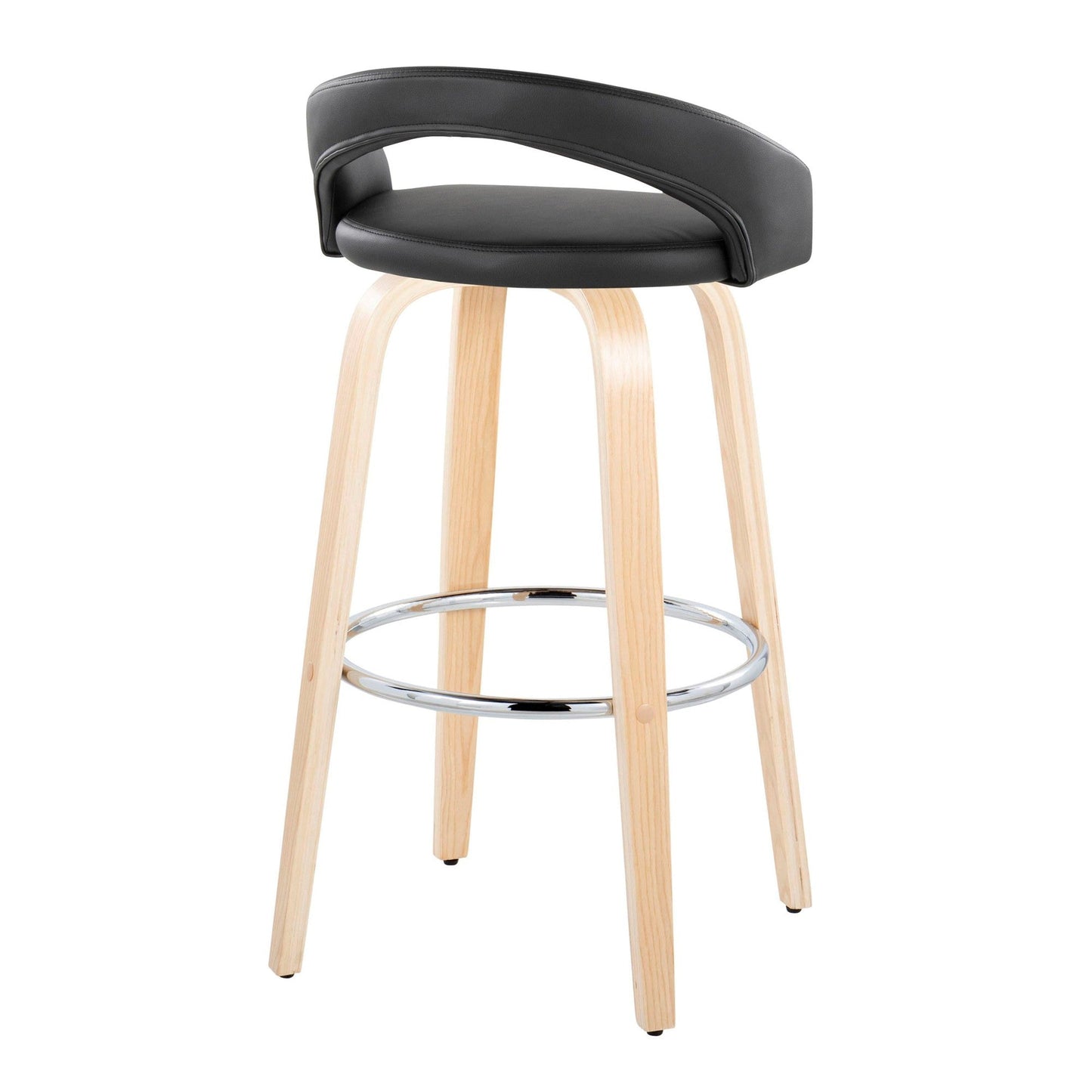 Majestic Office Furniture Upholstered 30" Fixed-Height Barstool - Set of 2