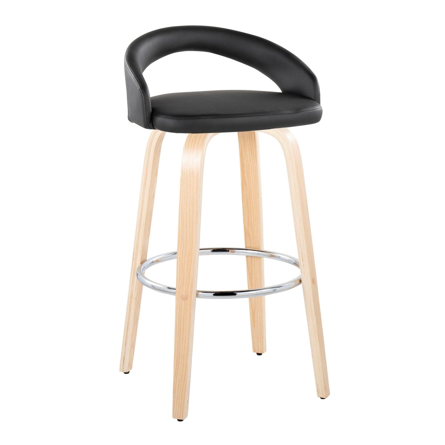 Majestic Office Furniture Upholstered 30" Fixed-Height Barstool - Set of 2