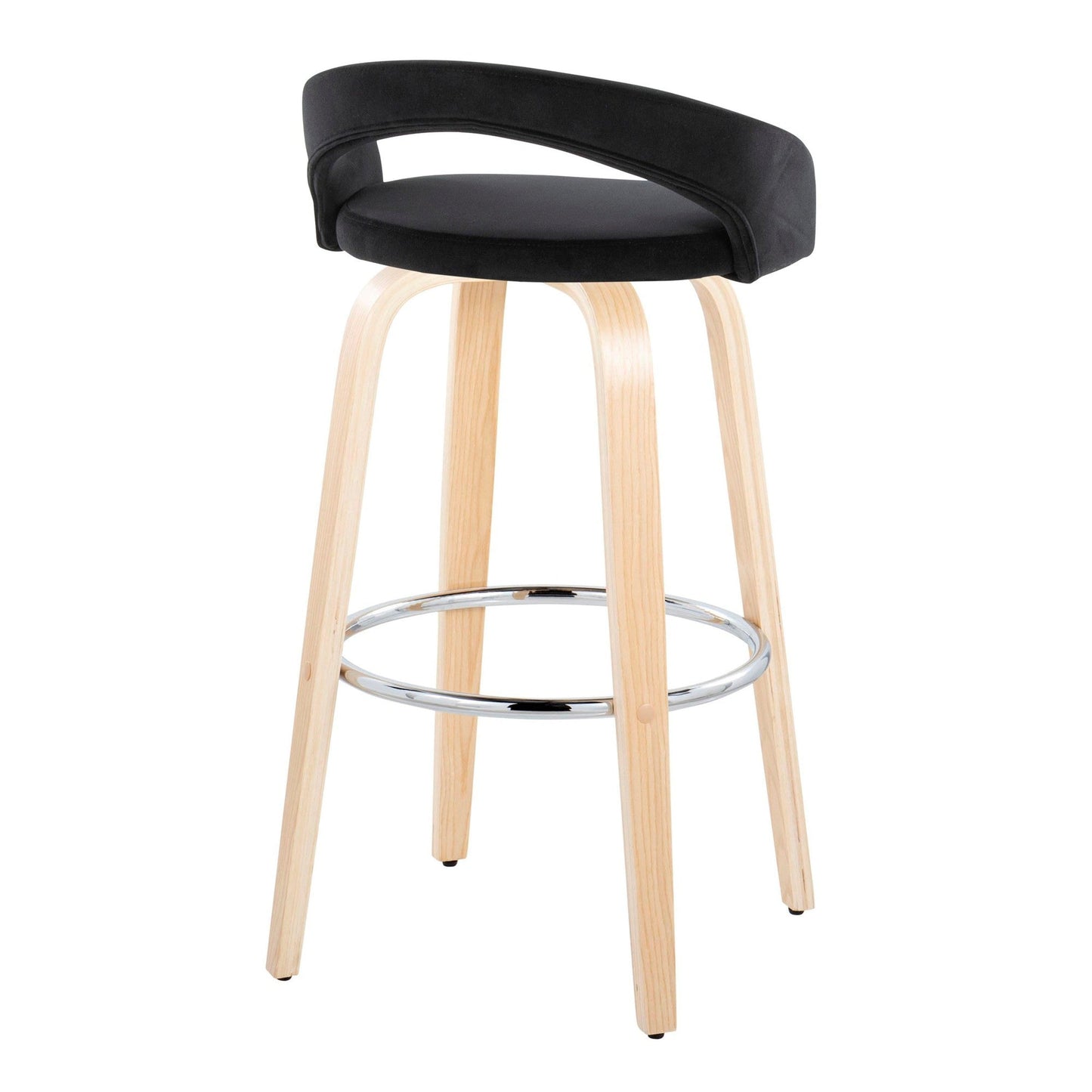 Majestic Office Furniture Upholstered 30" Fixed-Height Barstool - Set of 2
