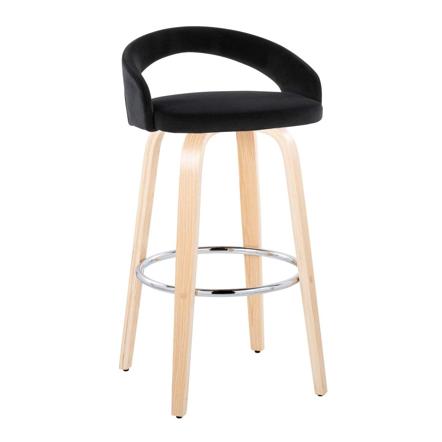 Majestic Office Furniture Upholstered 30" Fixed-Height Barstool - Set of 2