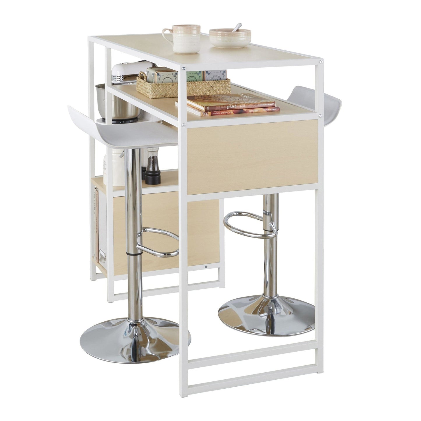 Majestic Office Furniture Bar Set With Storage - 3 Piece
