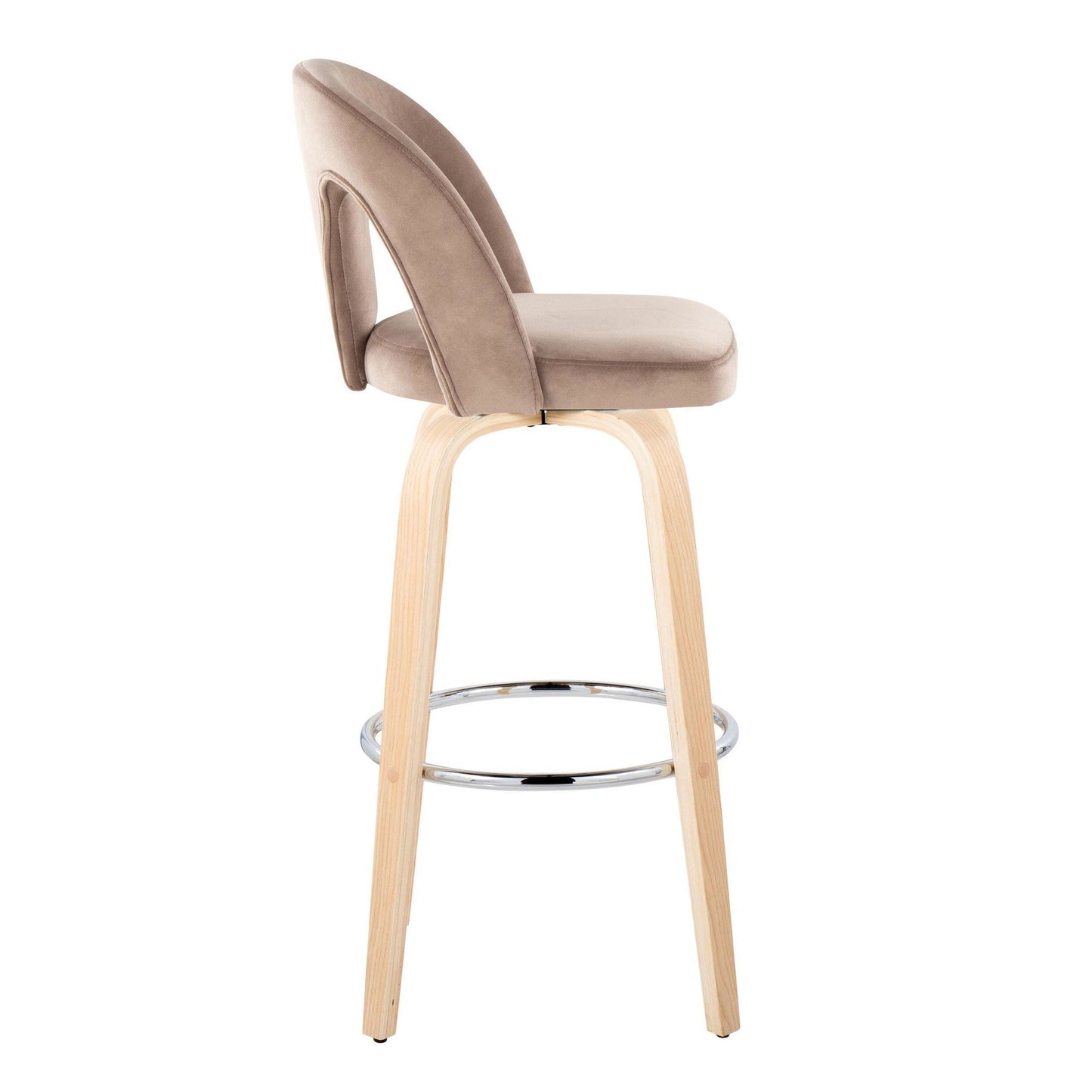 Majestic Office Furniture Upholstered 30" Fixed-Height Barstool - Set of 2