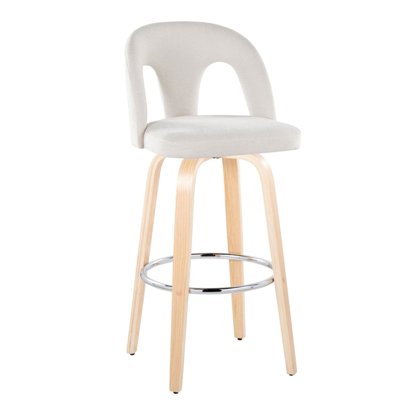 Majestic Office Furniture Upholstered 30" Fixed-Height Barstool - Set of 2