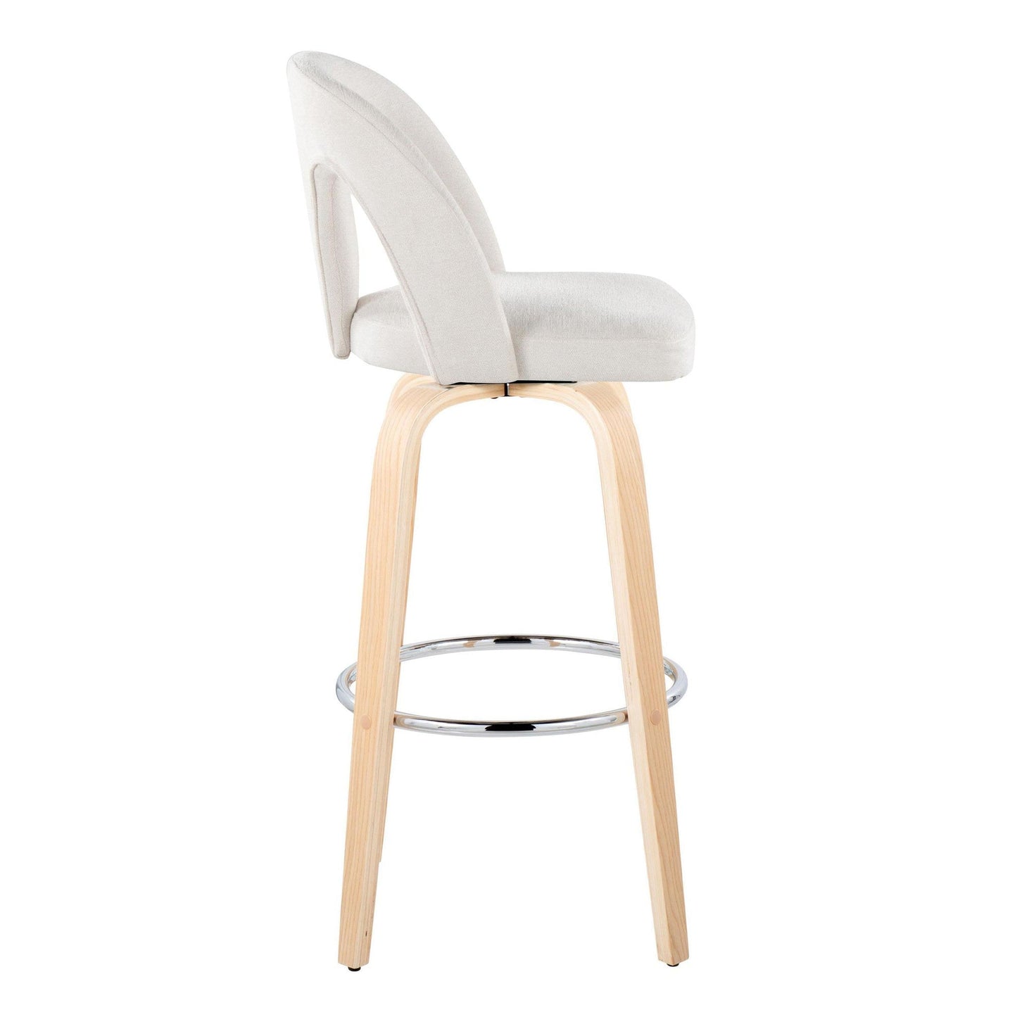 Majestic Office Furniture Upholstered 30" Fixed-Height Barstool - Set of 2