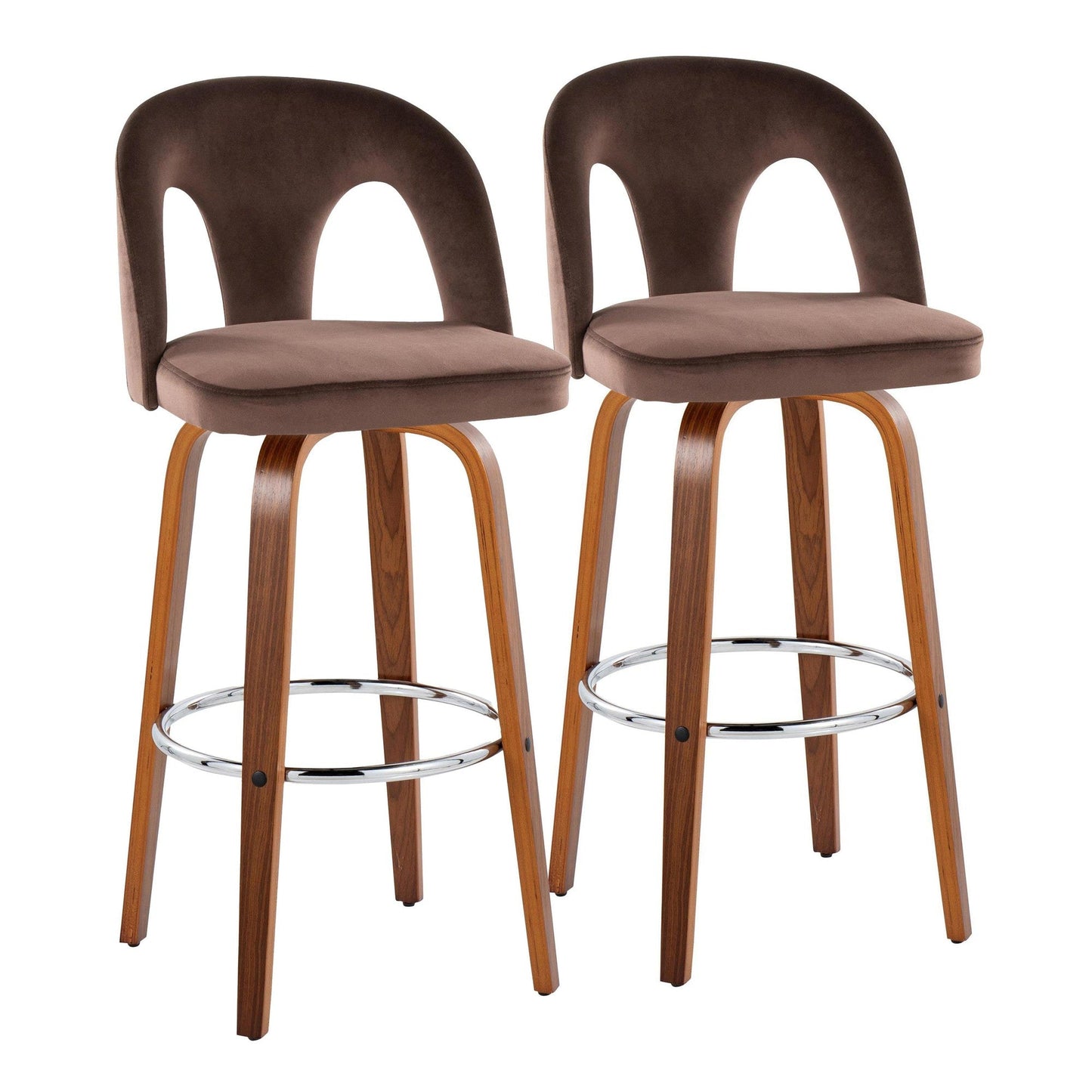 Majestic Office Furniture Upholstered 30" Fixed-Height Barstool - Set of 2