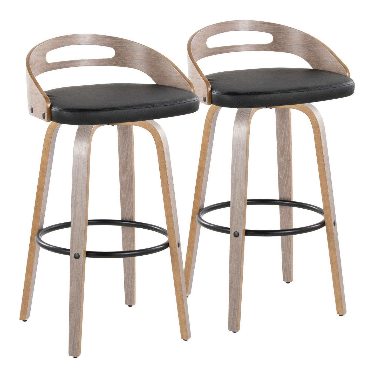 Majestic Office Furniture 30" Fixed-Height Barstool - Set of 2