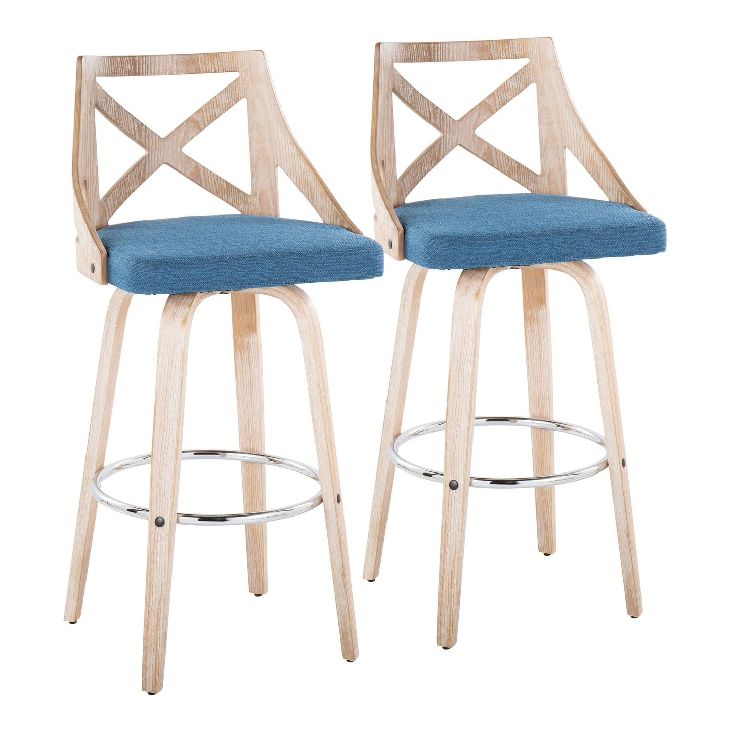 Majestic Office Furniture 30" Fixed-Height Barstool - Set of 2
