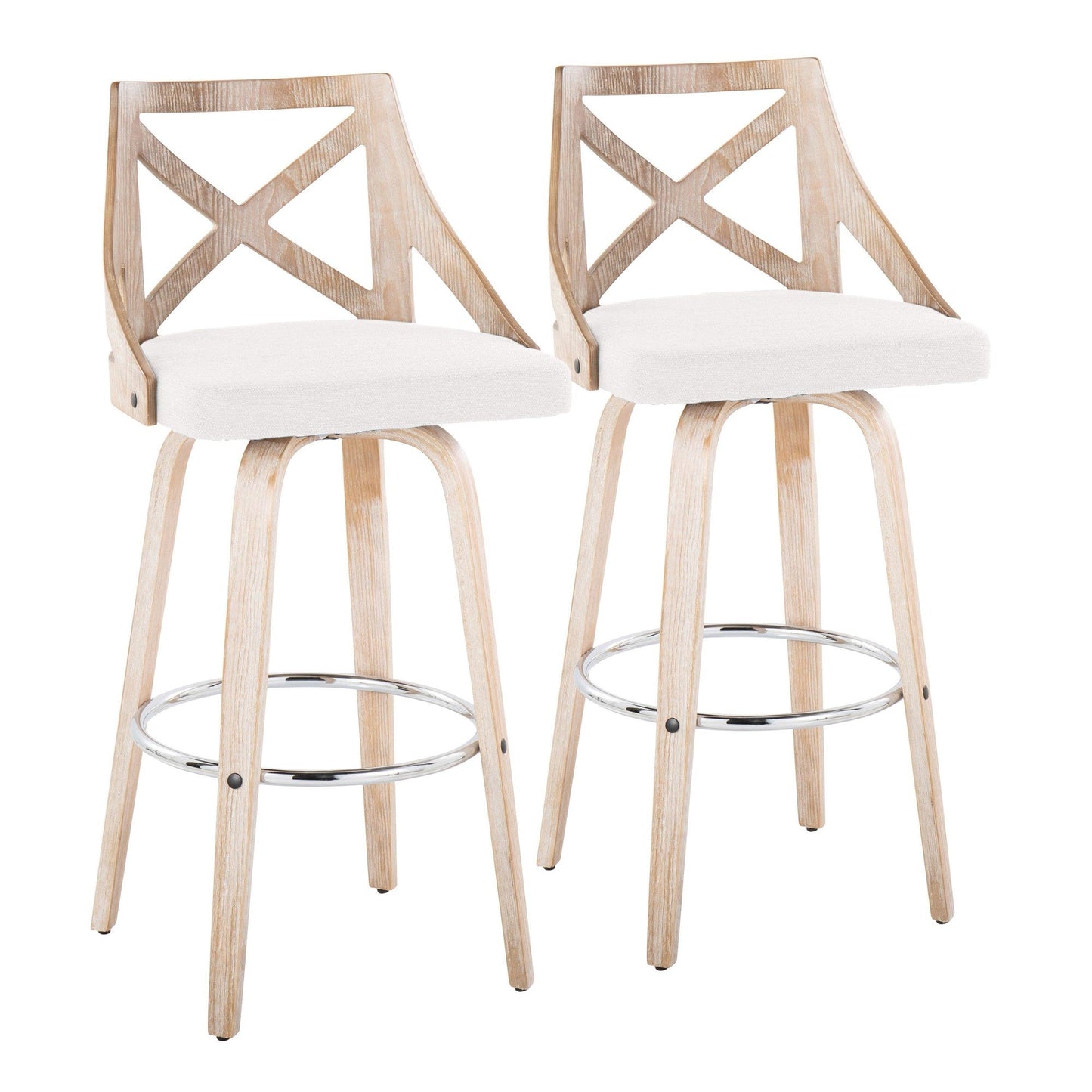 Majestic Office Furniture 30" Fixed-Height Barstool - Set of 2