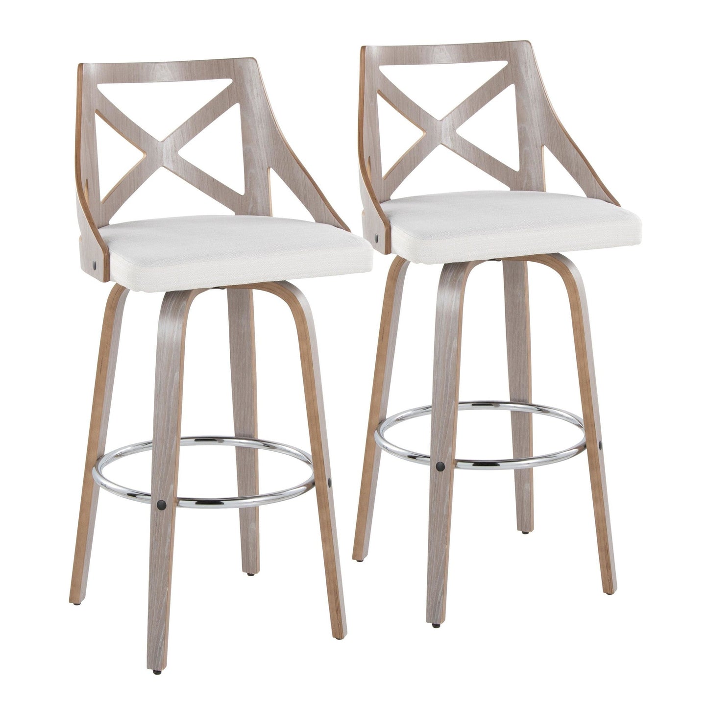 Majestic Office Furniture 30" Fixed-Height Barstool - Set of 2