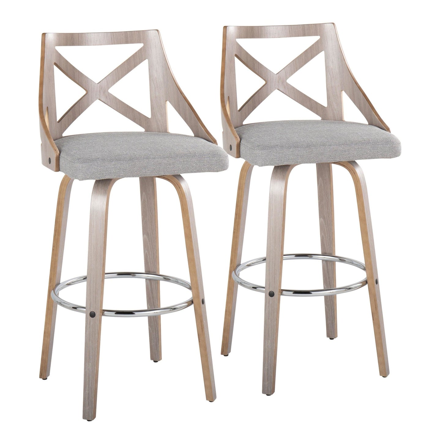 Majestic Office Furniture 30" Fixed-Height Barstool - Set of 2