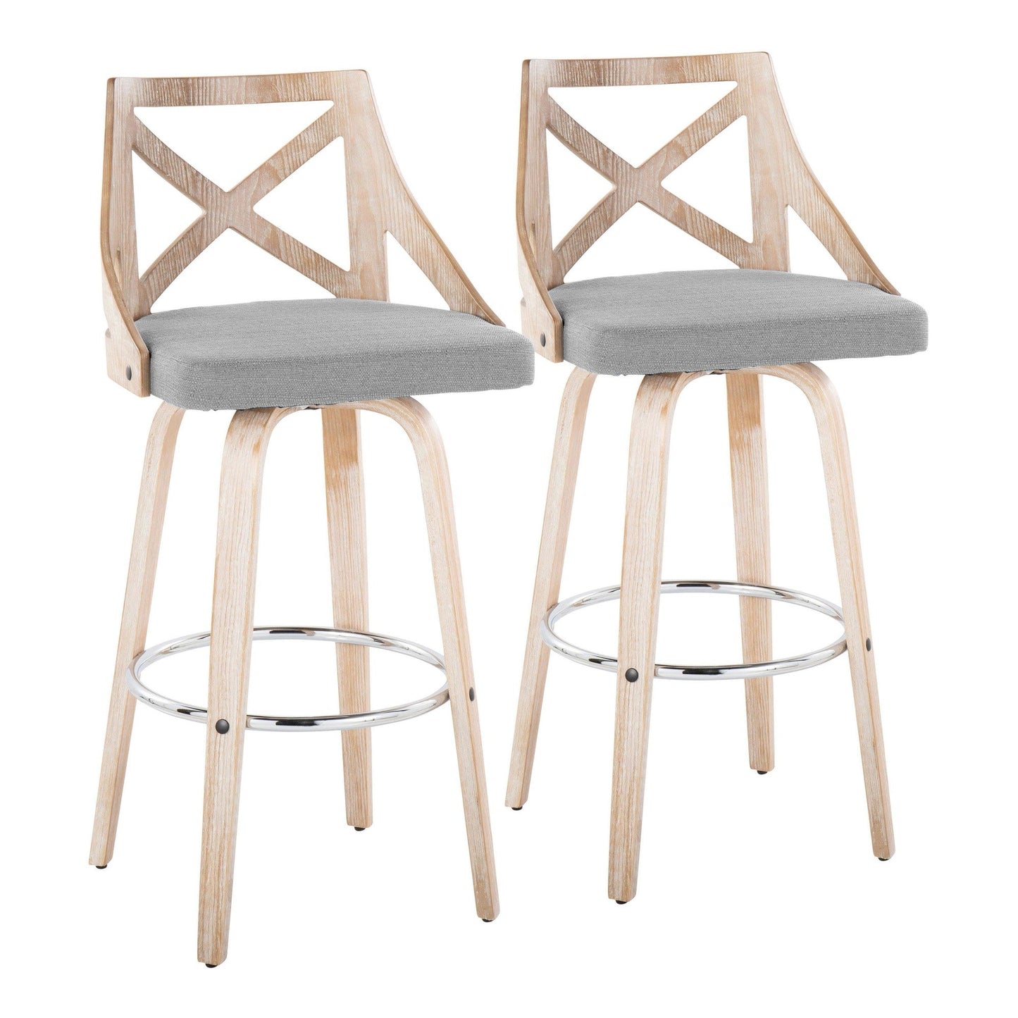 Majestic Office Furniture 30" Fixed-Height Barstool - Set of 2