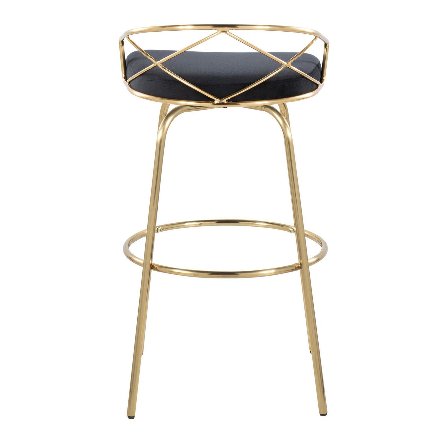 Majestic Office Furniture Glam 30" Fixed-Height Barstool - Set of 2
