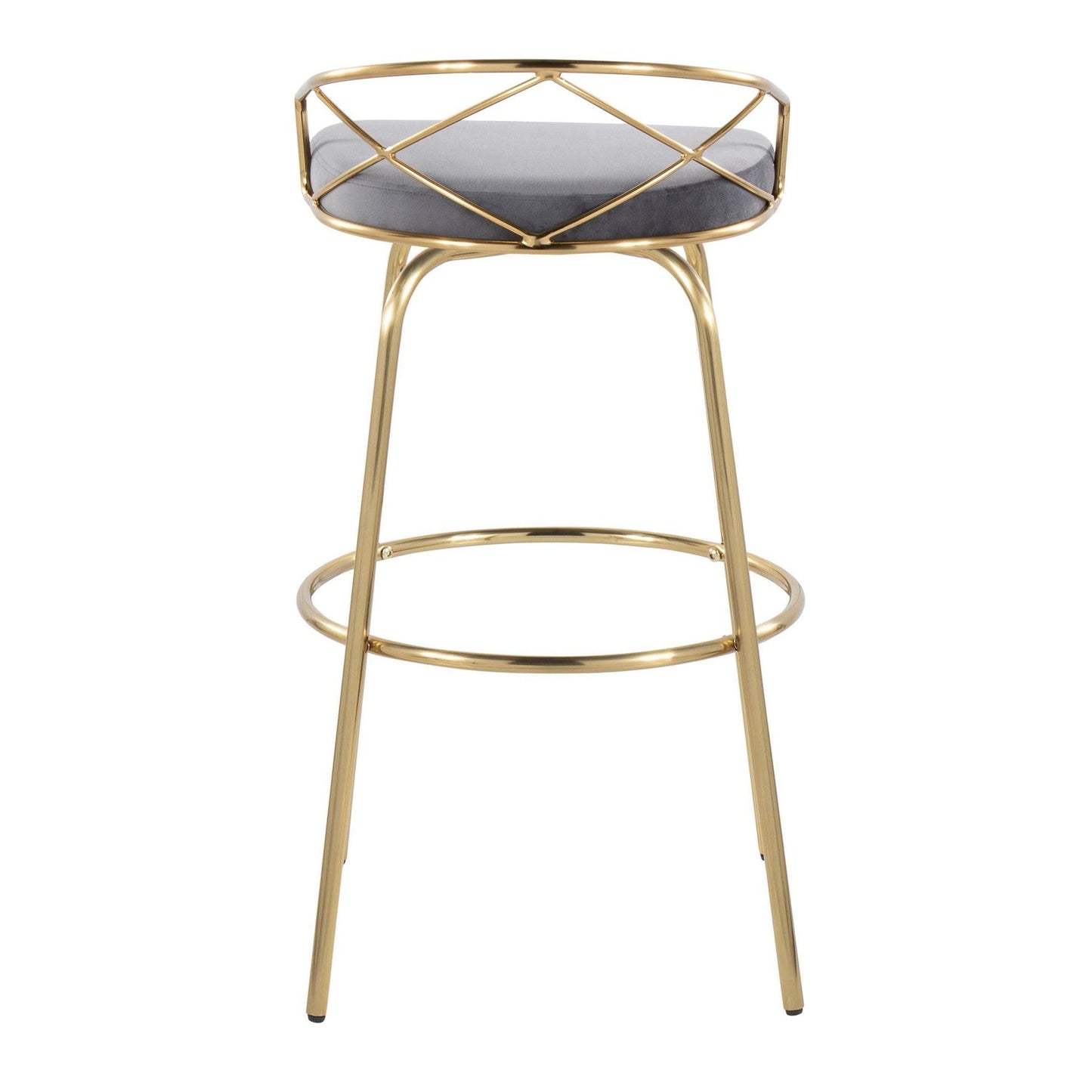 Majestic Office Furniture Glam 30" Fixed-Height Barstool - Set of 2