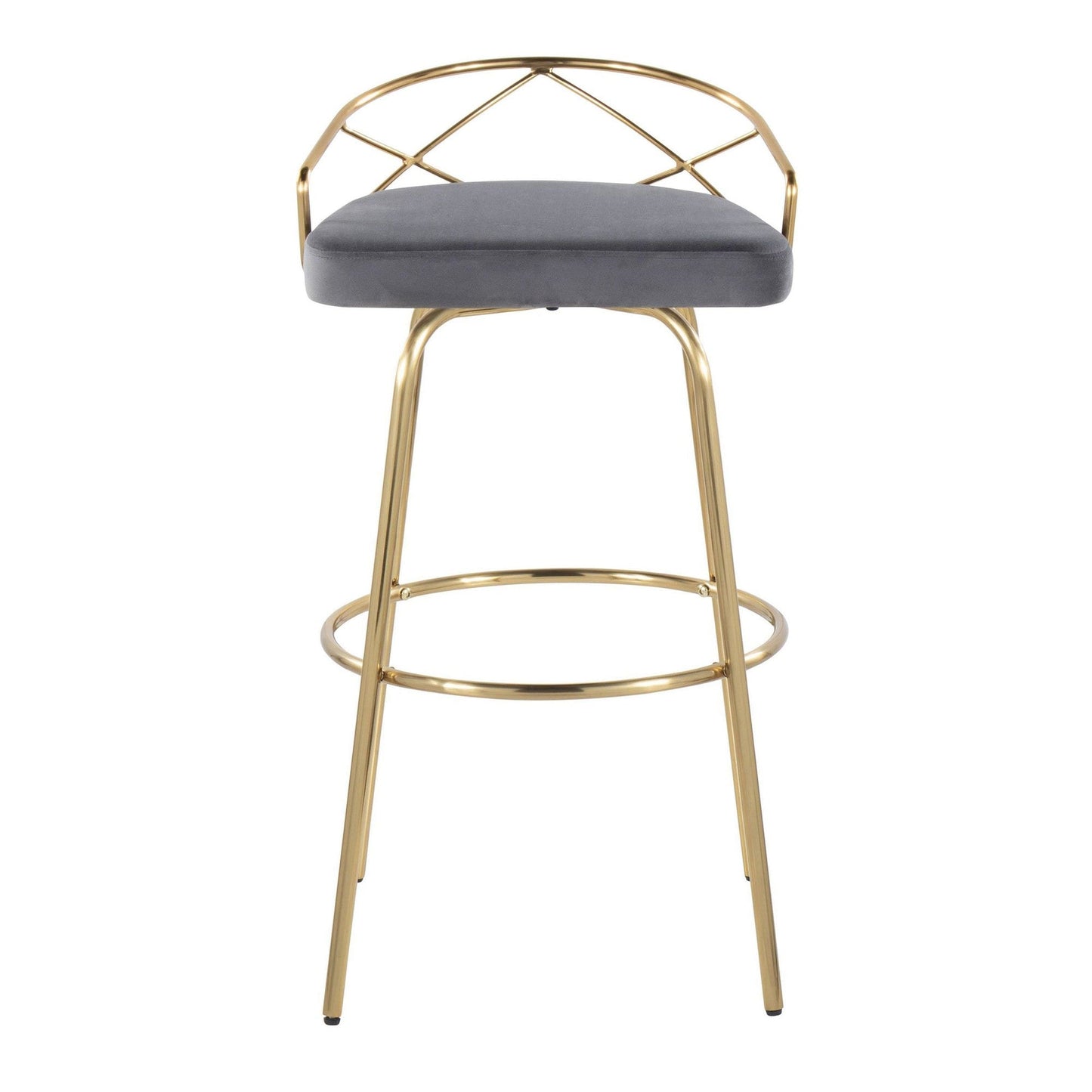 Majestic Office Furniture Glam 30" Fixed-Height Barstool - Set of 2